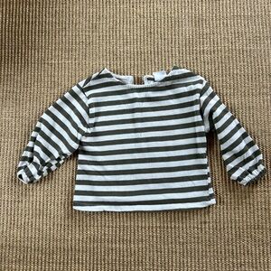 Zara girls thick striped shirt 18-24M